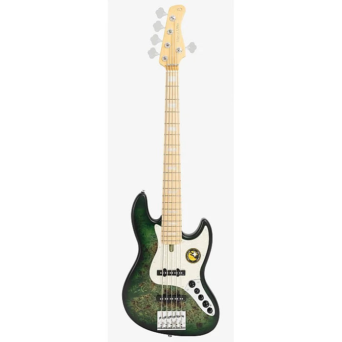 Sire Marcus Miller V7 Reissue Swamp Ash 5 String Bass in Transparent Green Satin