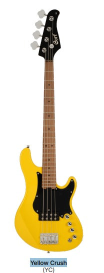 Cort GB-Short Scale in Yellow Crush
