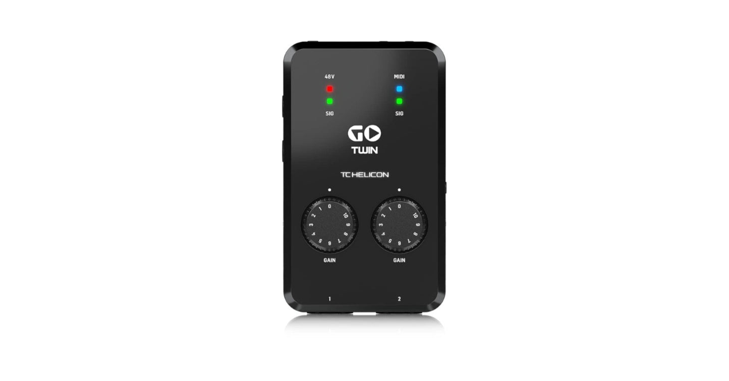 TC Helicon GO TWIN 2-channel Audio/MIDI Interface