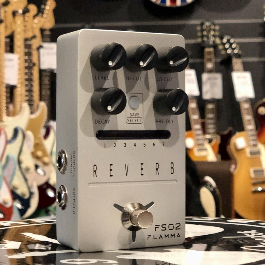 bass guitar reverb pedal Flamma FS02 Guitar Reverb Pedal Streo – nafiriguitar.com