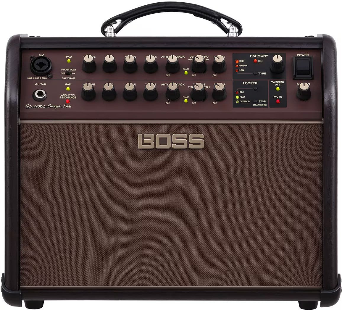 Boss Acoustic Singer Live 60-watt Bi-amp Acoustic Combo with FX (Including Footswitch)