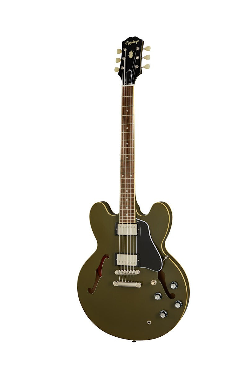 Epiphone ES-335 Bigsby in Olive Drab w/Premium GigBag