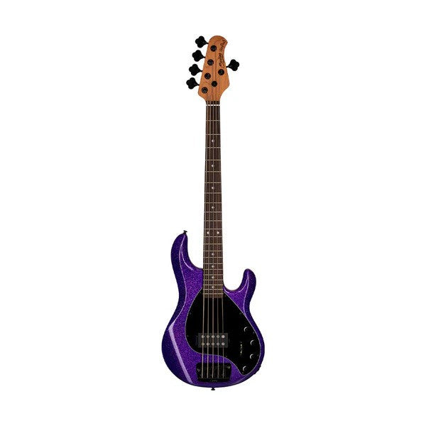 Sterling by Music Man Ray35 5-String Bass in Purple Sparkle