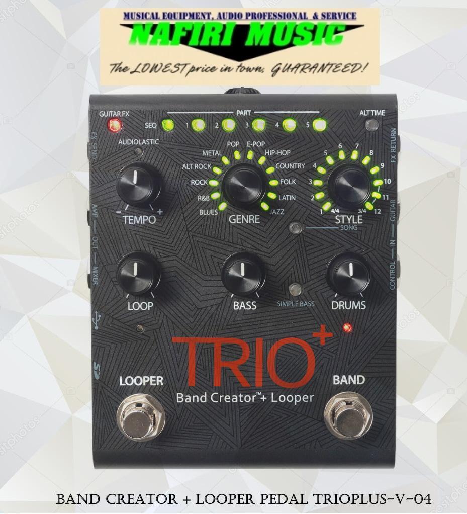 band trio pedal Digitech Band Creator + Looper Pedal Trioplus-V-04 – nafiriguitar.com