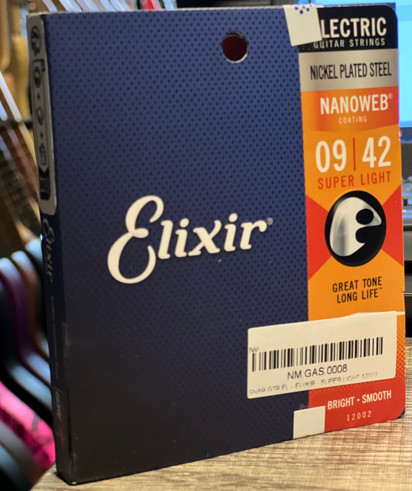 Senar gitar Elixir Strings 12002 Nanoweb Super Light Electric