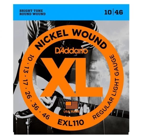 D'addario EXL110 Nickel Wound Light Electric Guitars Strings, 10-46