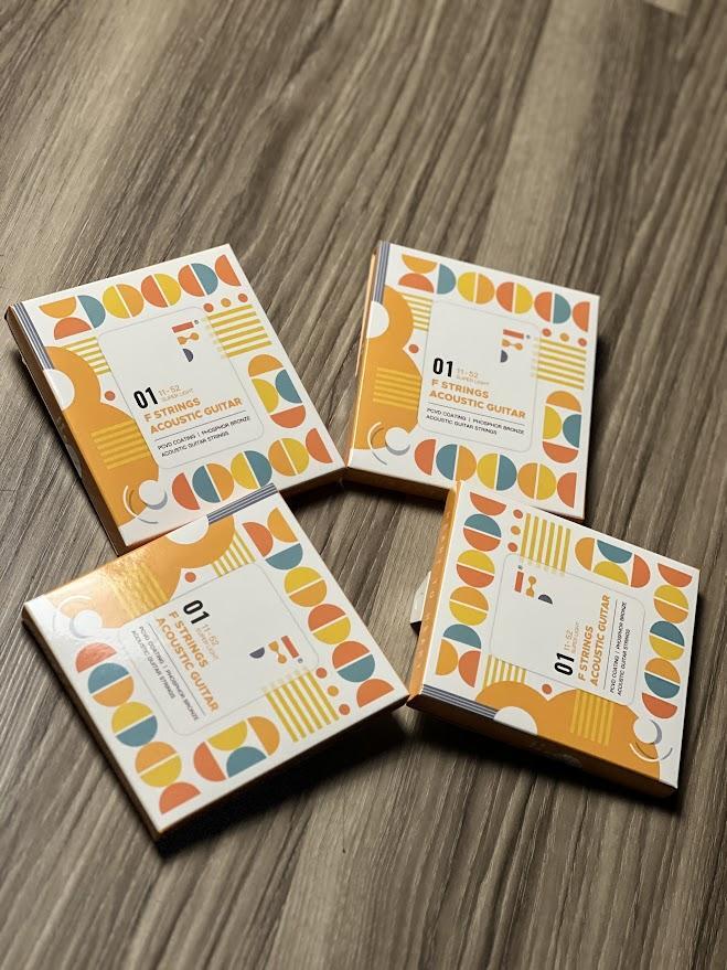 Fstring Acoustic Guitar 11-52 PVCD Coating/Phosphor Bronze Guitar Strings A01