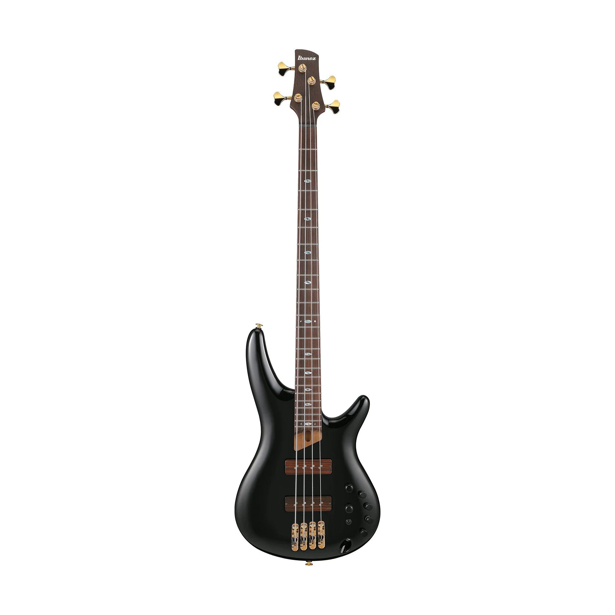 Ibanez SR3500-BK Electric Bass Guitar in Black with Case