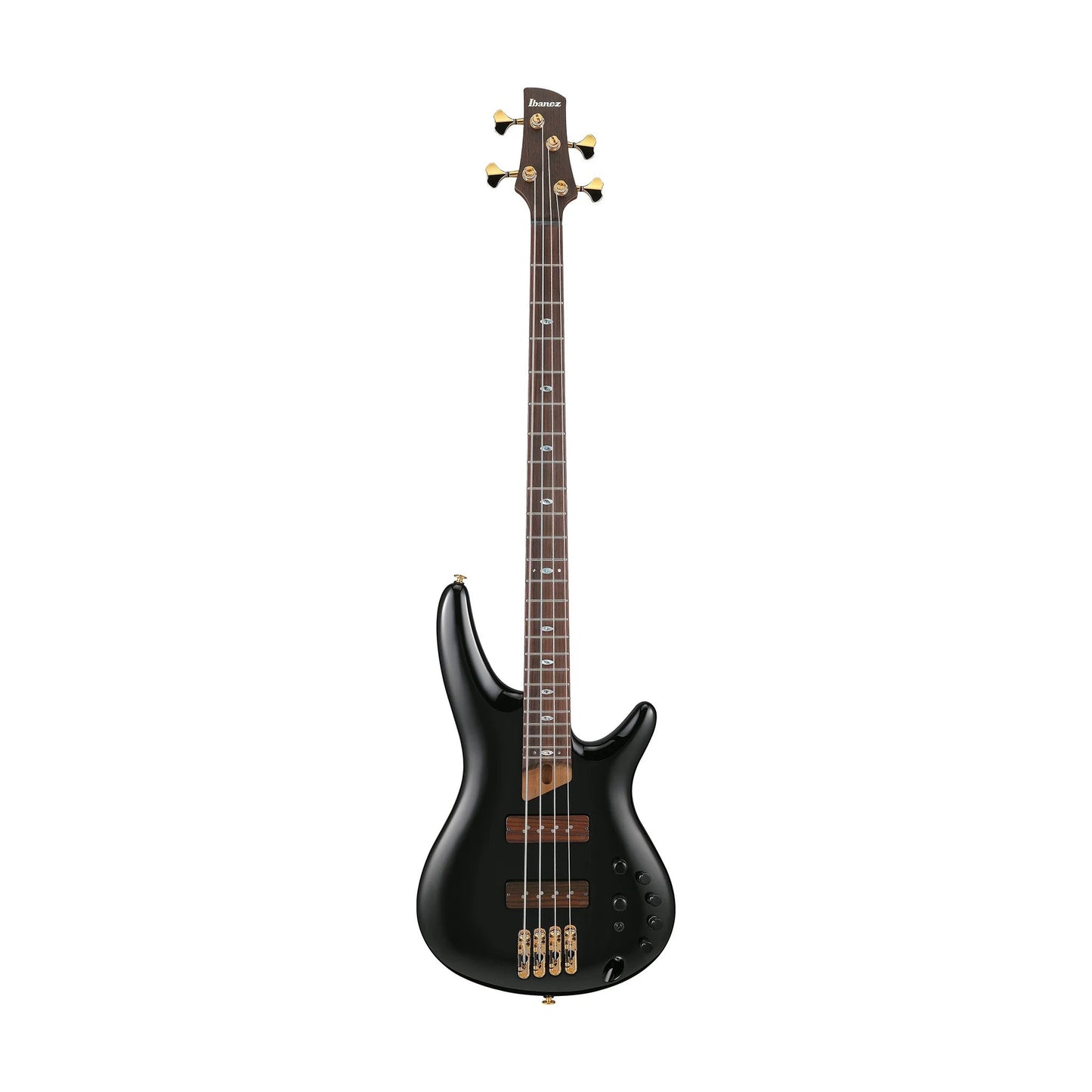 Ibanez SR3500-BK Electric Bass Guitar in Black with Case