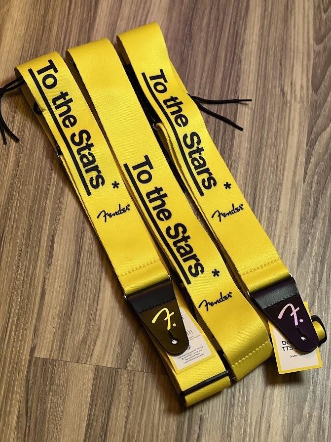 Fender Tom DeLonge To The Stars Guitar Strap in Graffiti Yellow