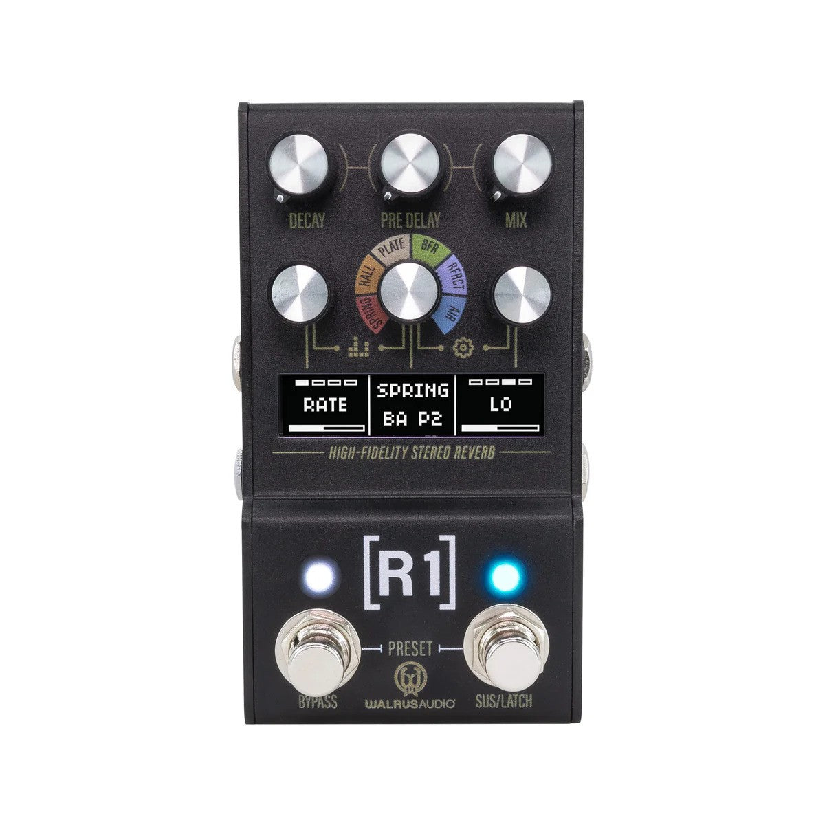 Walrus Audio MAKO Series MKII R1 High-Fidelity Stereo Reverb Guitar Effects Pedal