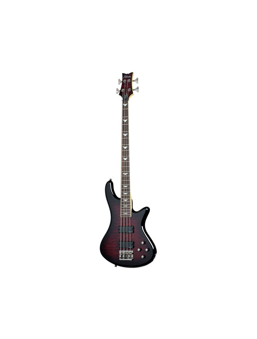 Schecter Stiletto Extreme 4 in Black Cherry – nafiriguitar.com