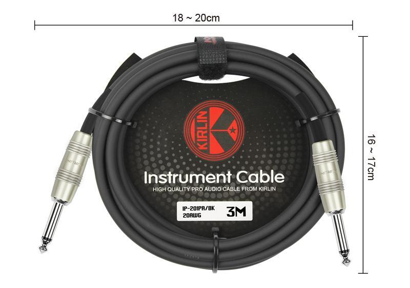 Kirlin IP-201PR/BK Original Instrument Cable in Black (3M)