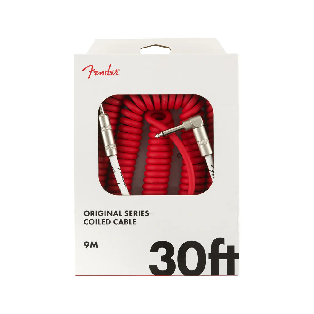 Fender Original Series Coil Cable 30ft in Fiesta Red