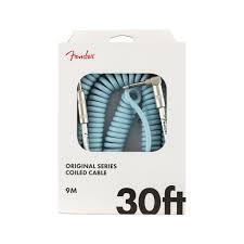 Fender Original Series Coil Cable 30ft in Daphne Blue