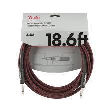 Fender Professional Series Instrument Cable 18.6ft In Red Tweed