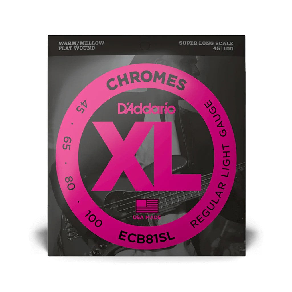 D'Addario ECB-81SL Bass Guitar String Chrome 45-100 SL