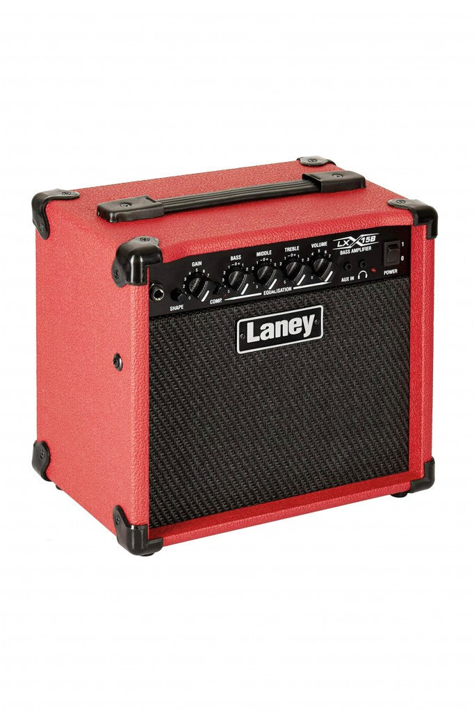 Laney LX15B - Red Bass Guitar Combo Amplifier – nafiriguitar.com