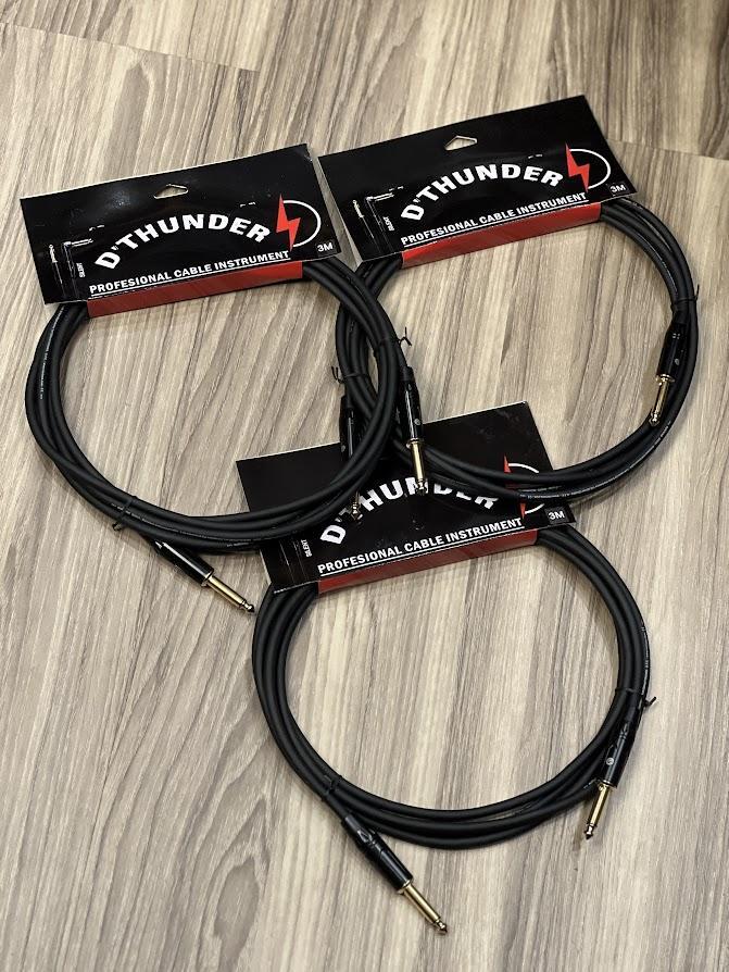 Thunder Professional Instrument Cable Straight 3M with Silent Plug