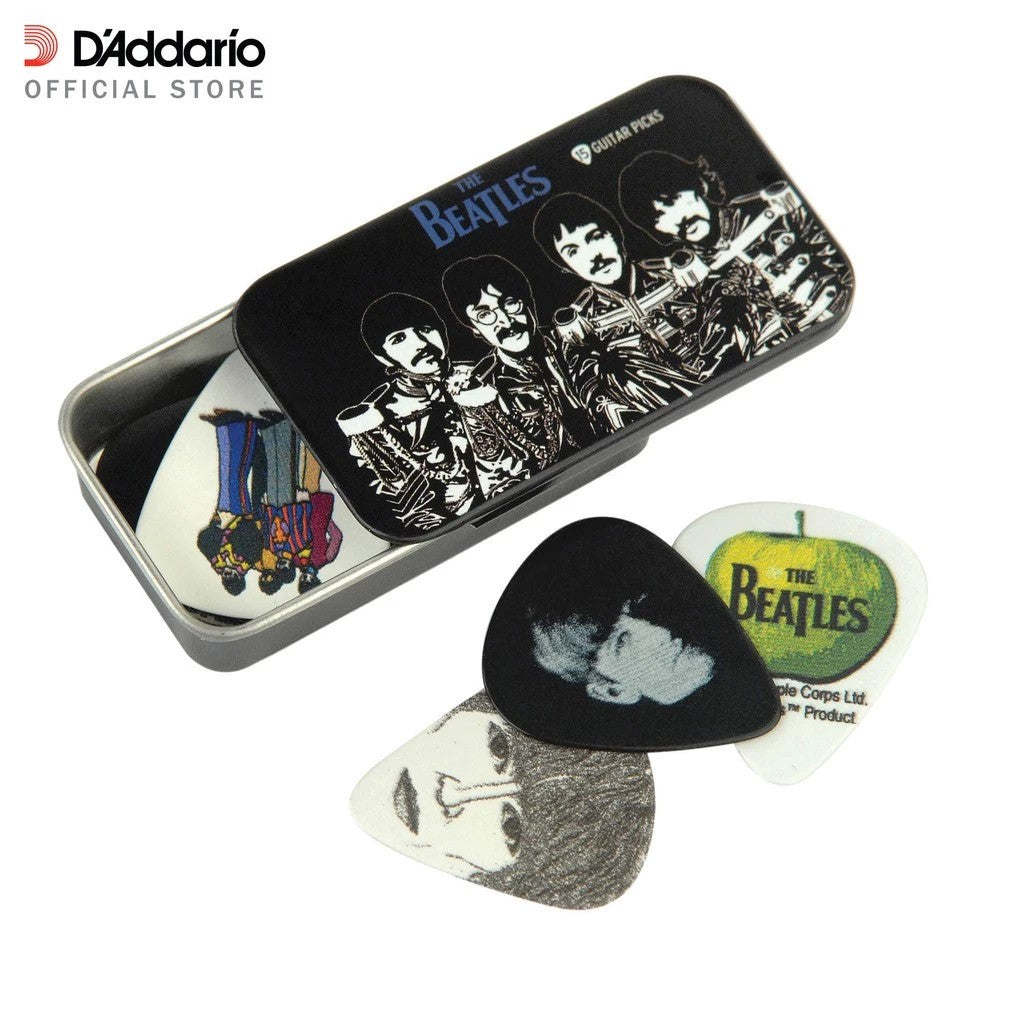 D'Addario 1CAB4-15BT3 The Beatles Signature Guitar Pick Tins