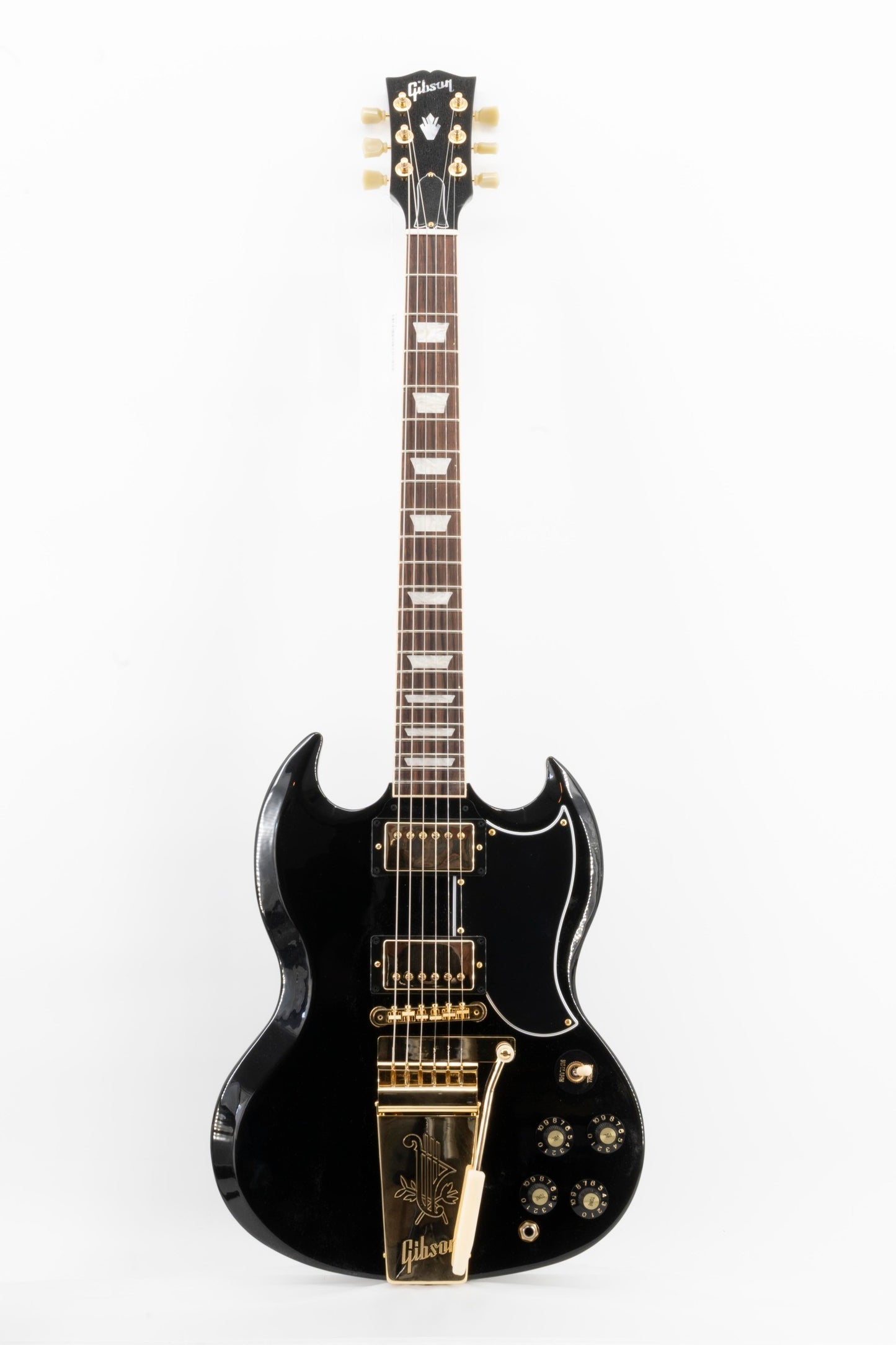 Gibson SG Standard '61 Maestro Vibrola T-Type in Ebony w/Case 232450252
