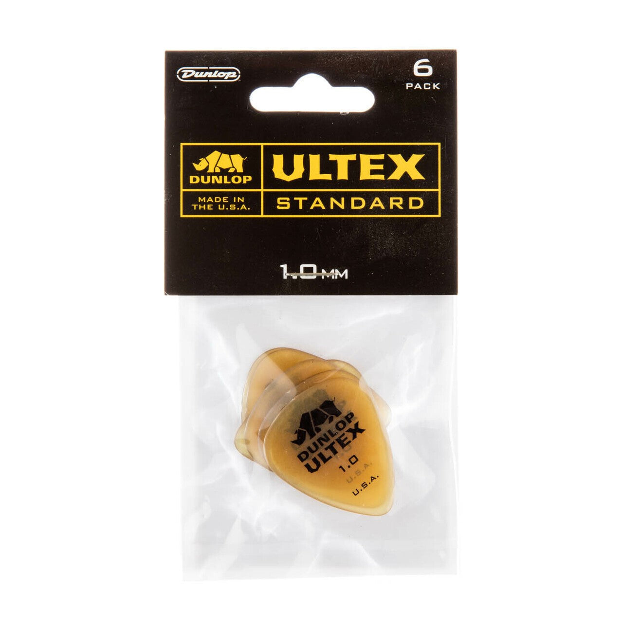 Jim Dunlop 421P 1.0mm Ultex Standard Pick, 6-Pack