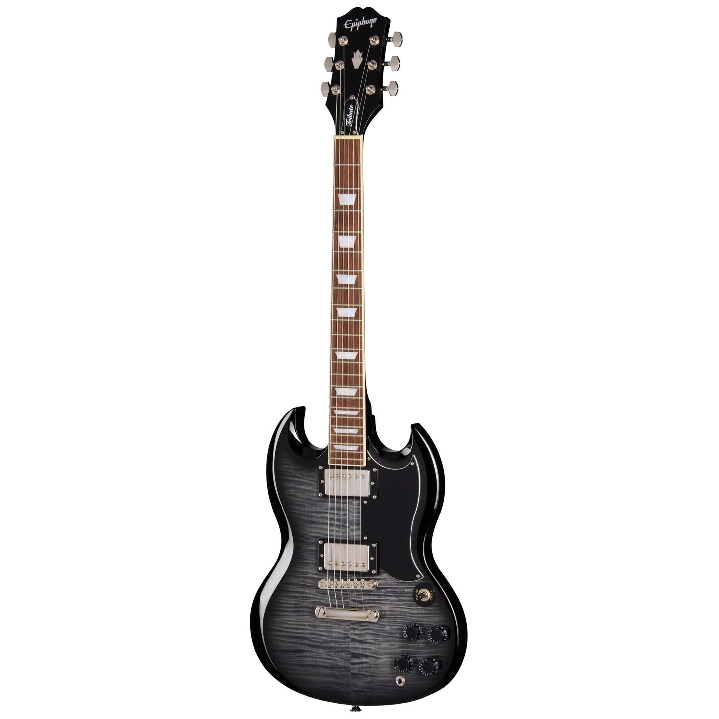 Epiphone SG Tribute Plus in Transparent Ebony