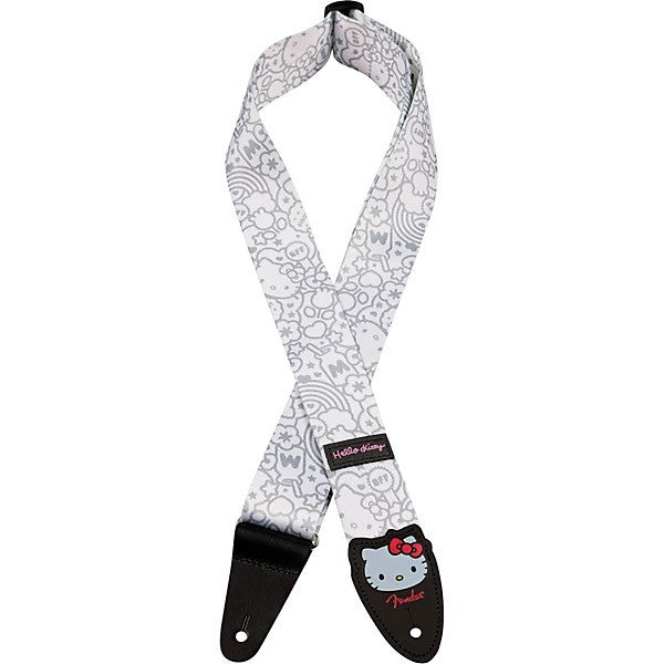 Fender Hello Kitty Poly Guitar Strap in White