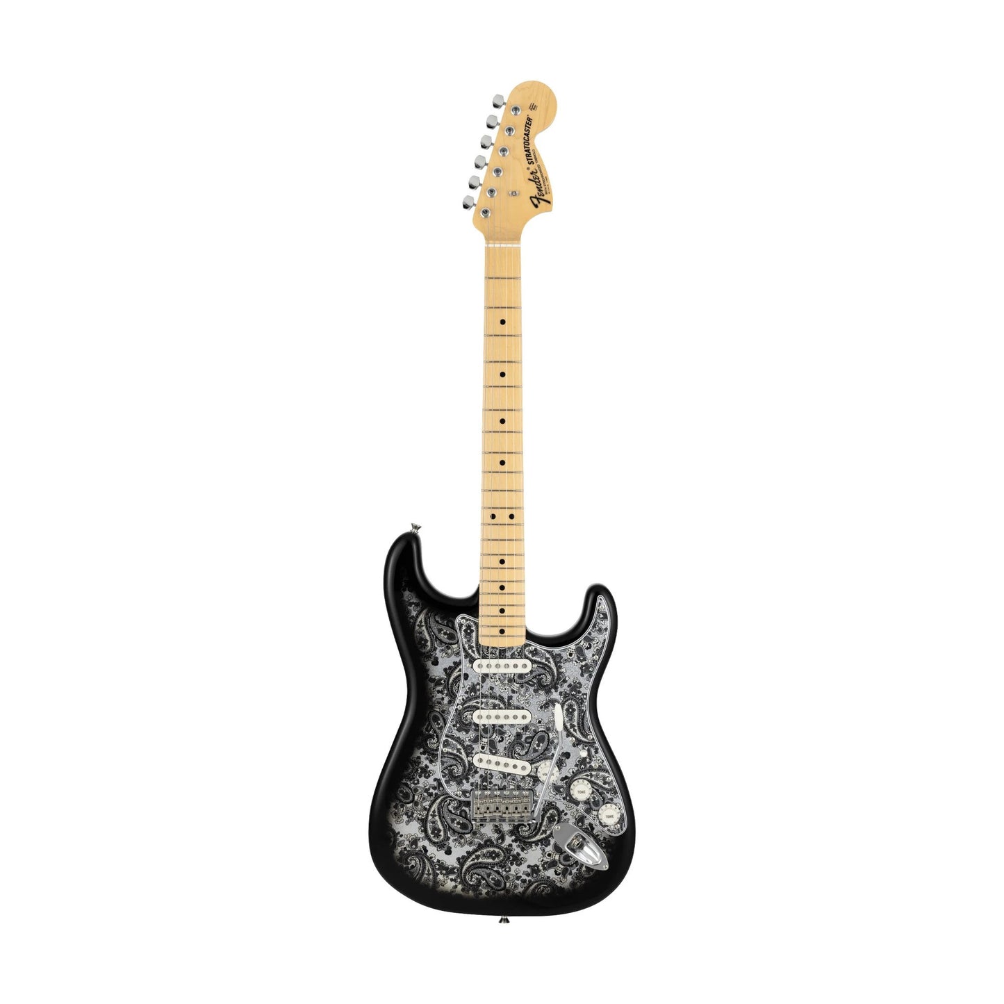 Fender MIJ Limited Stratocaster with Maple FB in Black Paisley JD26001086