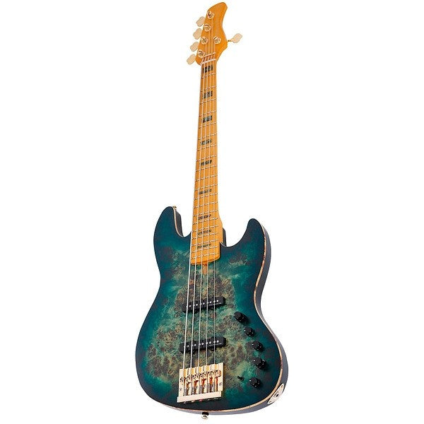 Sire Marcus Miller V10-5 String Electric Bass in Transparent Green Satin