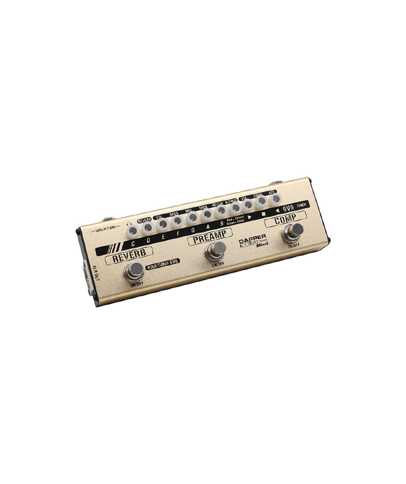 dapper mini pedal Valeton Dapper Acoustic Mini Pedal Effect Effect Strip – nafiriguitar.com
