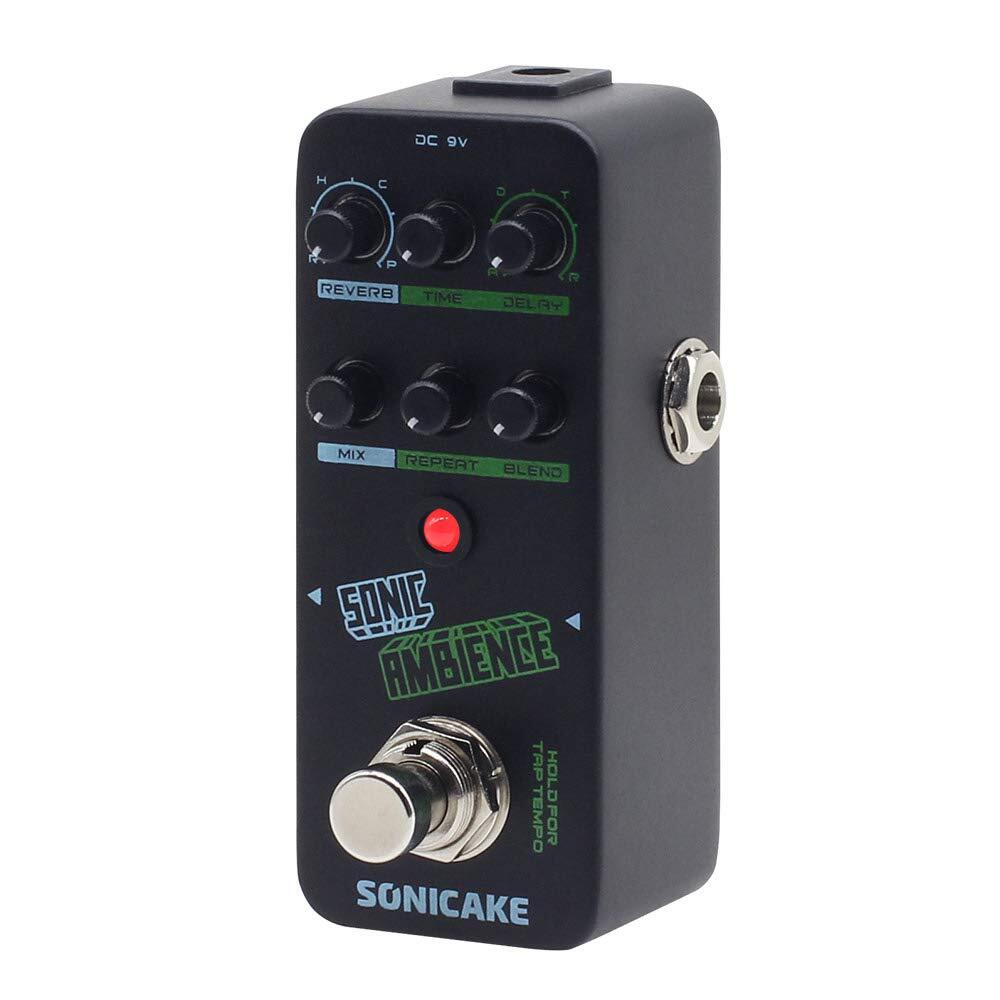 Sonicake Sonic Ambience Delay and Reverb Guitar Bass Effects Pedal –