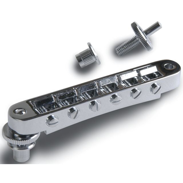 Gibson PBBR-030 Nashville Tune-O-Matic w/ Full Assembly in Chrome