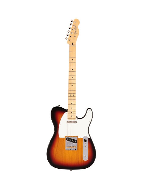 Fender Japan Hybrid II Telecaster with Maple FB in 3 Tone Sunburst