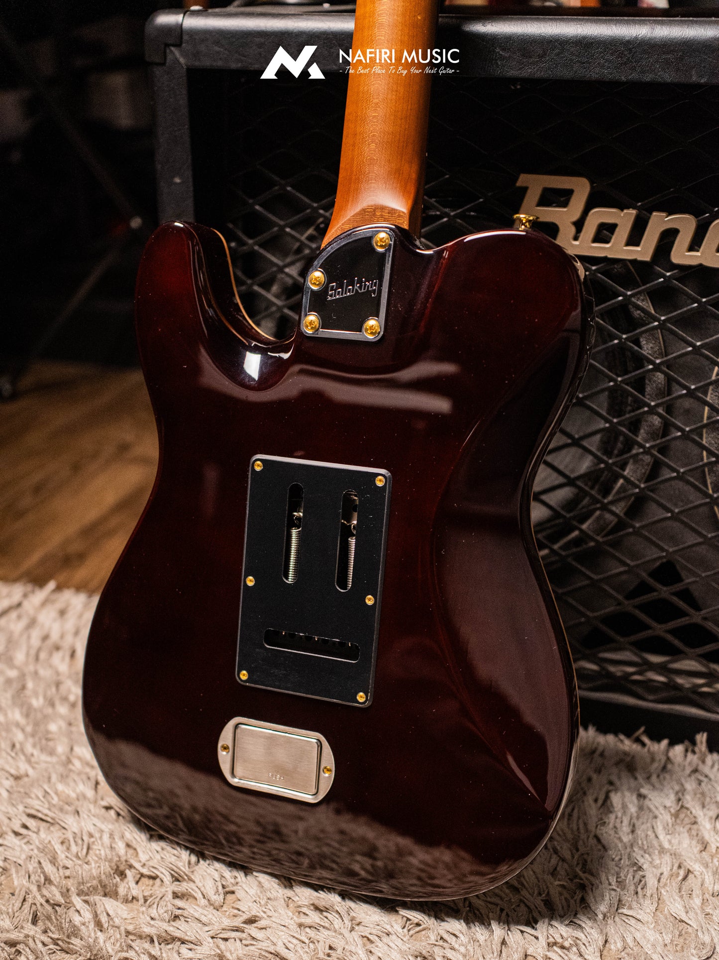 Soloking MT-1 FM 24 Deluxe HH MOD Fishman Fluence Gold in Shaded Edgeburst Nafiri Special Run