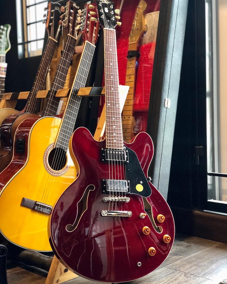 Tokai ES-78 SR semi hollow in Seethru Red Traditional Series