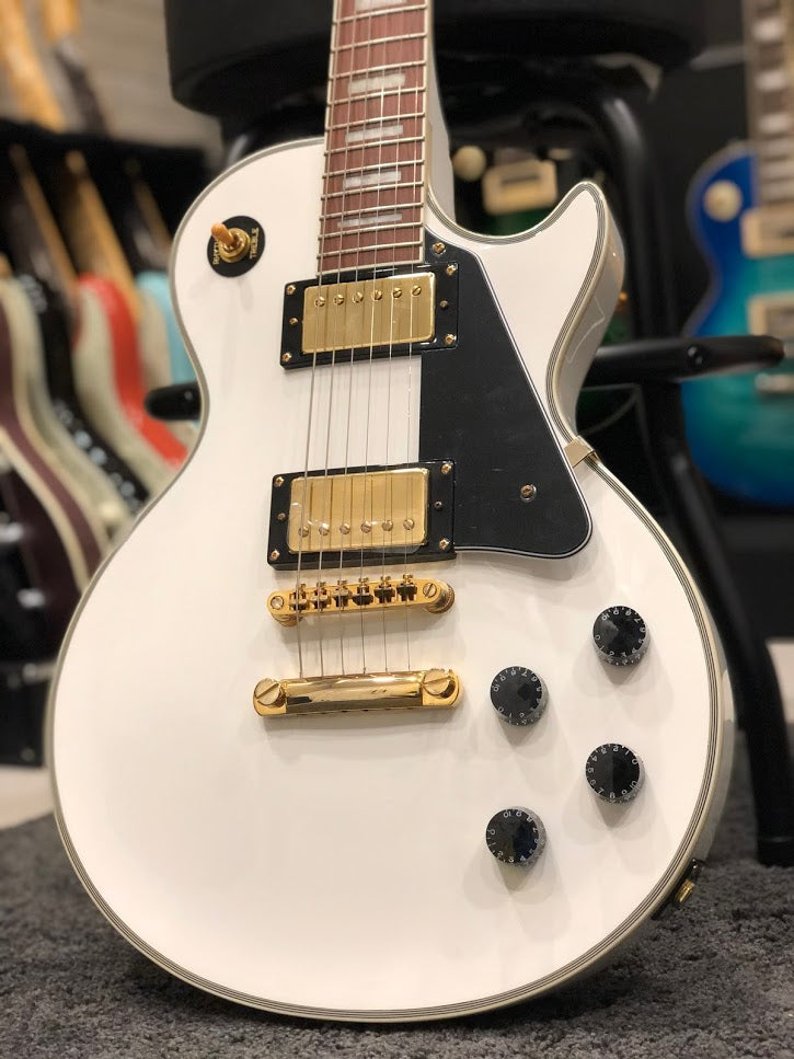 Tokai ALC-62 SW Love Rock (LP Custom) in Snow White with Gold Hardware