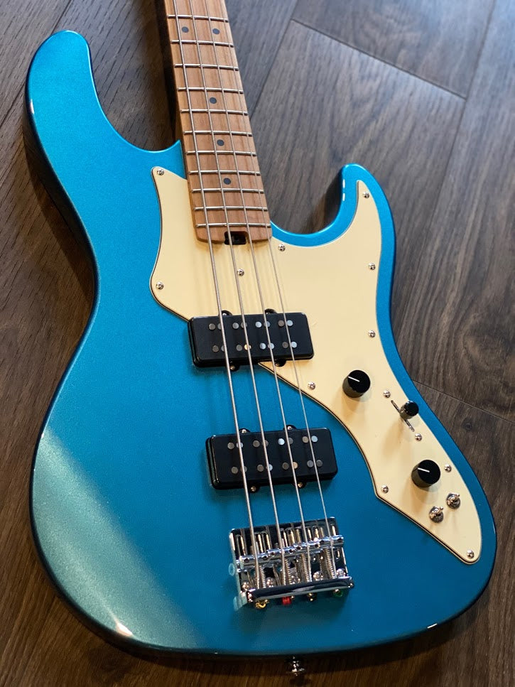 Soloking MJ-1 Classic Bass in Lake Placid Blue with Roasted Maple Neck