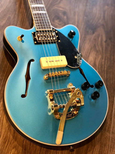 Gretsch Streamliner G2655TG-P90 Center Block Jr - Riviera Blue Satin
