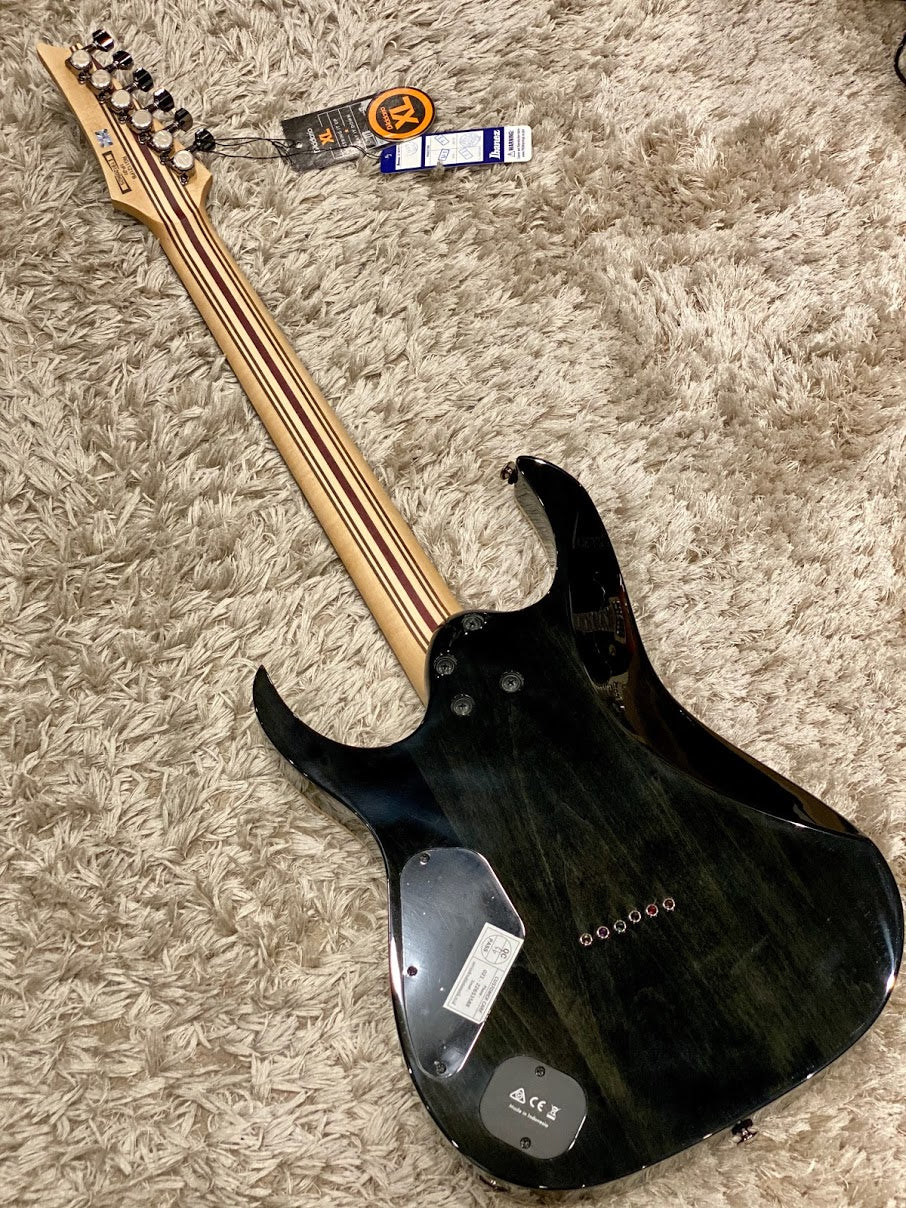 กีตาร์ Ibanez Premium Series RG1121PB สี Charcoal Black Burst