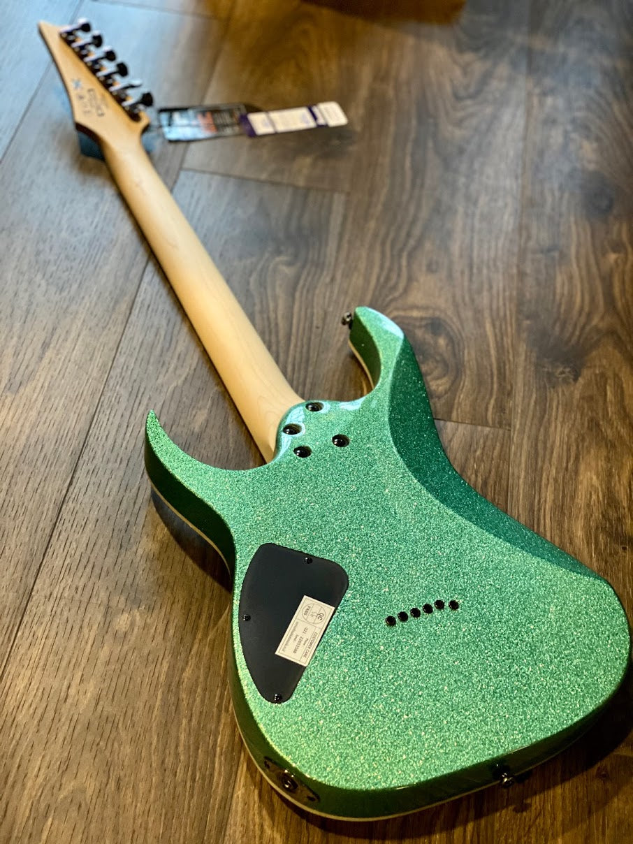 Ibanez RG421MSP-TSP Electric Guitar In Turquoise Sparkle