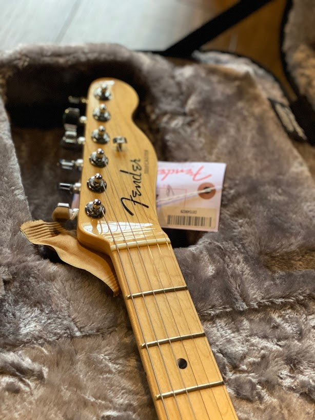 Fender American Elite Telecaster Thinline MN - Mystic Ice Blue