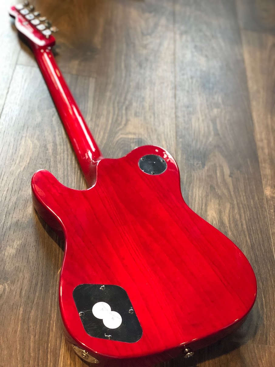Fender Jim Adkins JA-90 Telecaster Thinline - Crimson Red Transparent