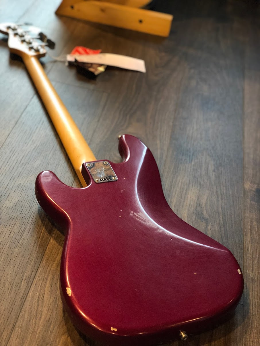 Fender Signature Nate Mendel Road Worn Precision Bass in Candy Apple Red