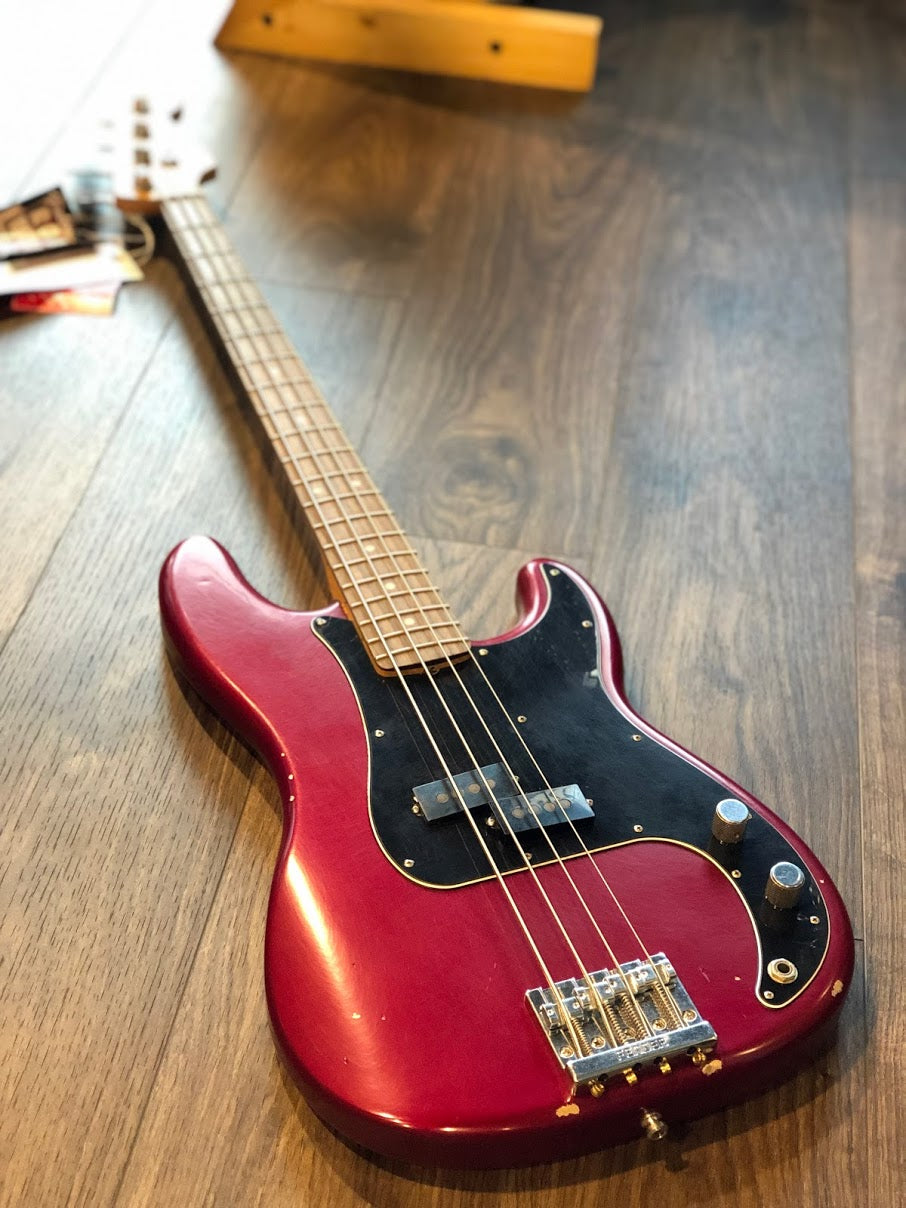 Fender Signature Nate Mendel Road Worn Precision Bass in Candy Apple Red