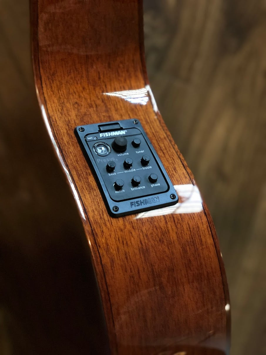 SQOE Spain SQ-39S in Transparent Black with solid mahogany top