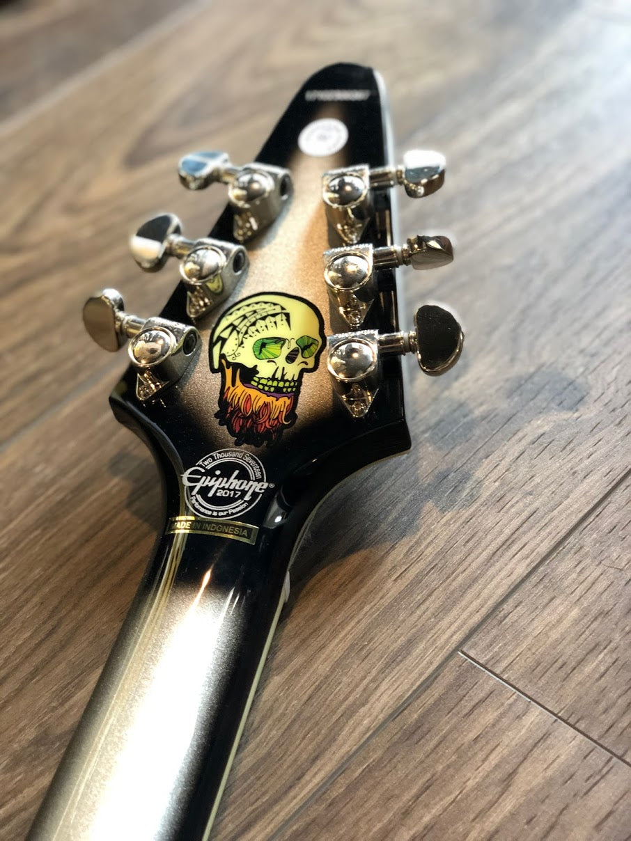 Epiphone Brent Hinds Flying V Custom Limited Edition - Silverburst