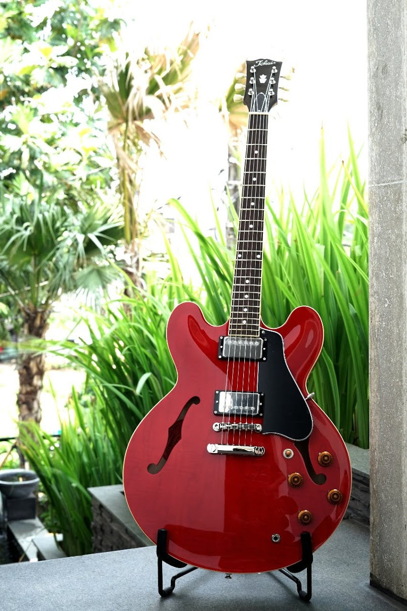 Tokai ES-166 SR Semi Hollow Vintage Series in See Thru Red Cherry