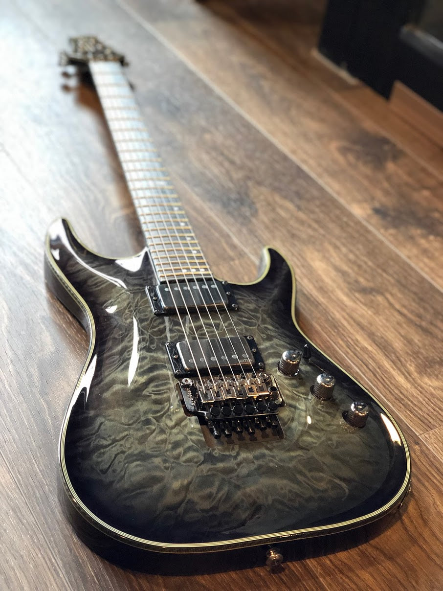Schecter Hellraiser Hybrid C-1 FR TBB กับ Floyd Rose ใน Trans Black