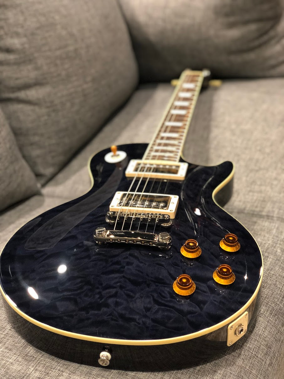 Tokai Love Rock LS-135Q STB Vintage Series Japan in Seethru Black